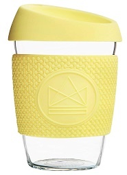 Taza de café para llevar de cristal Neon Kactus