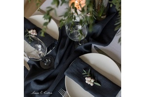 Linen & Cotton Set de 4 Servilletas de Tela