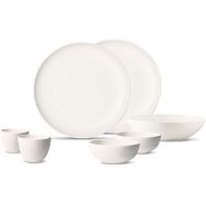 Set De Vajilla, First Love, 7 Piezas, Porcelana, Blanco