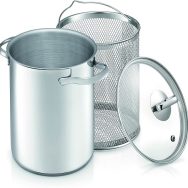 Olla para cocinar espárragos de acero inoxidable BEKA con canasta