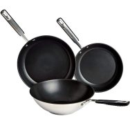 Juego sartenes con Wok Amazon Basics