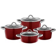 Batería de Cocina Silit Vitaliano Rosso de cerámica Silargan, 4 piezas